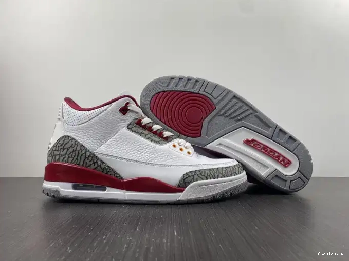 One Kick 3 Red CT8532-126 Retro Cardinal Jordan 0623